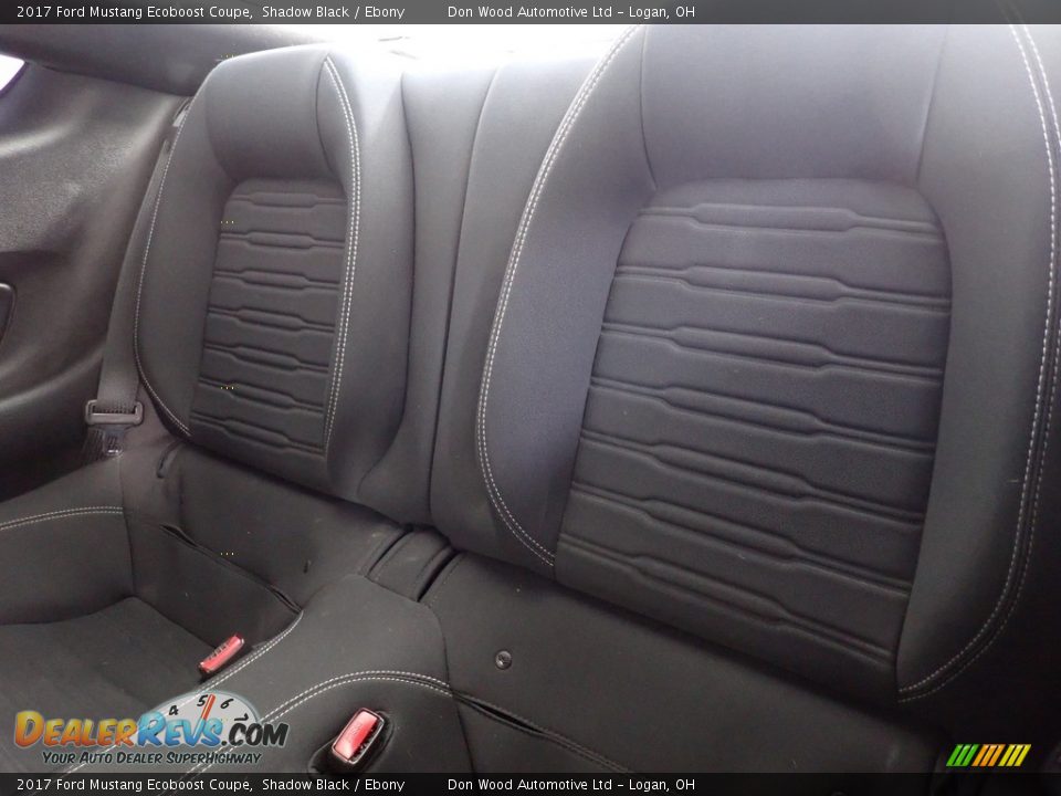 2017 Ford Mustang Ecoboost Coupe Shadow Black / Ebony Photo #23