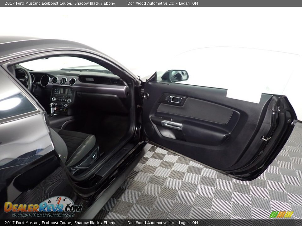 2017 Ford Mustang Ecoboost Coupe Shadow Black / Ebony Photo #24
