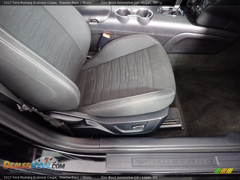 2017 Ford Mustang Ecoboost Coupe Shadow Black / Ebony Photo #25