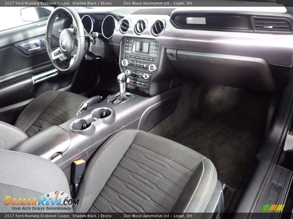 2017 Ford Mustang Ecoboost Coupe Shadow Black / Ebony Photo #26