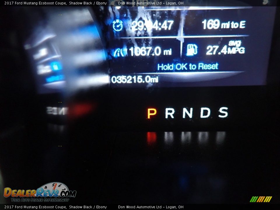 2017 Ford Mustang Ecoboost Coupe Shadow Black / Ebony Photo #28