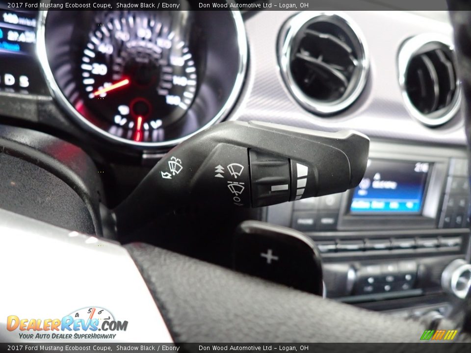 2017 Ford Mustang Ecoboost Coupe Shadow Black / Ebony Photo #32