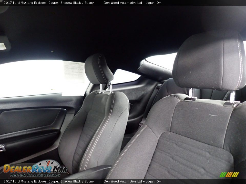 2017 Ford Mustang Ecoboost Coupe Shadow Black / Ebony Photo #35