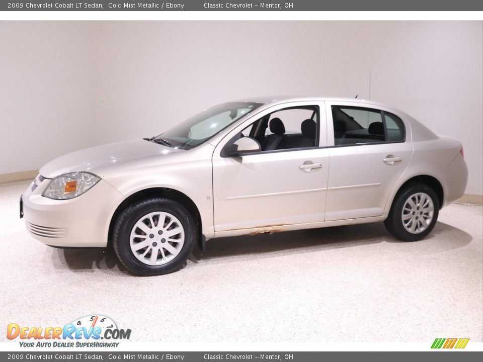 2009 Chevrolet Cobalt LT Sedan Gold Mist Metallic / Ebony Photo #3