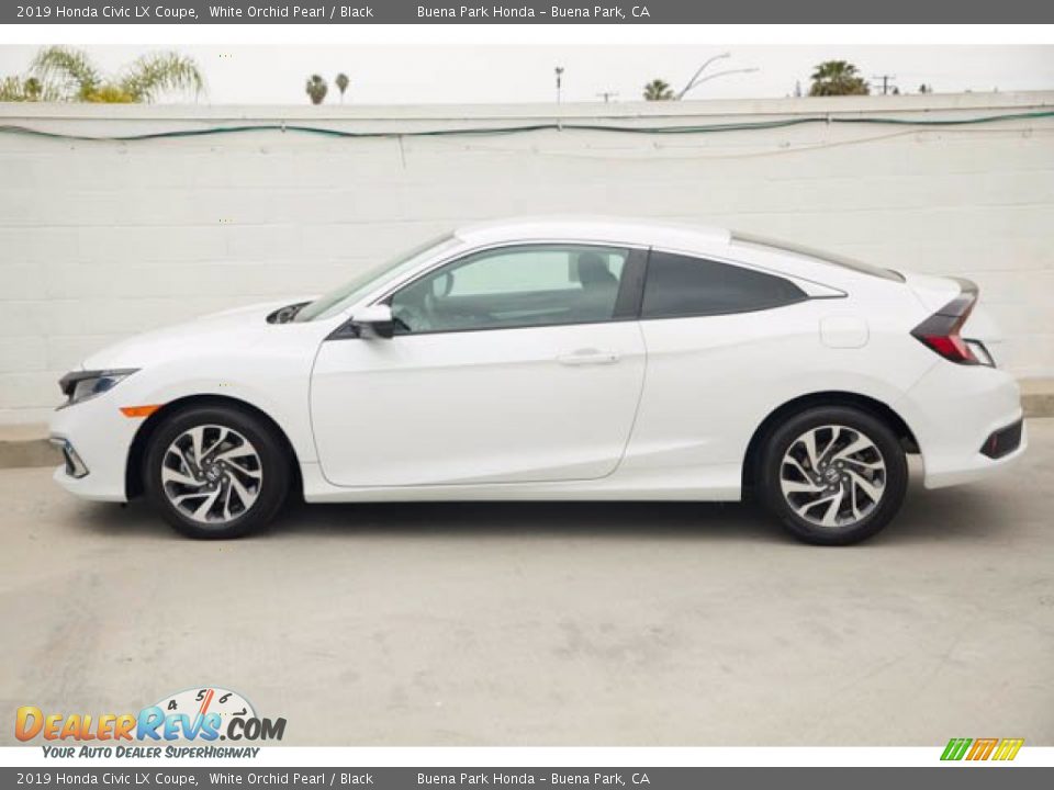 2019 Honda Civic LX Coupe White Orchid Pearl / Black Photo #8