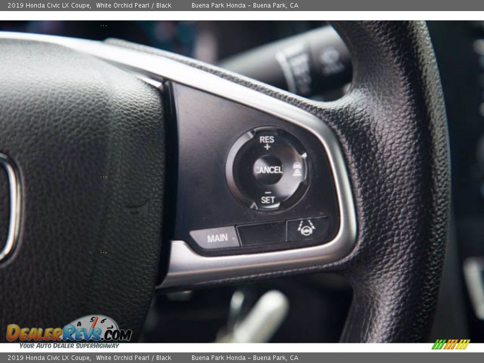 2019 Honda Civic LX Coupe White Orchid Pearl / Black Photo #15