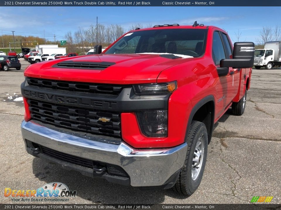 2021 Chevrolet Silverado 2500HD Work Truck Double Cab Utility Red Hot / Jet Black Photo #1