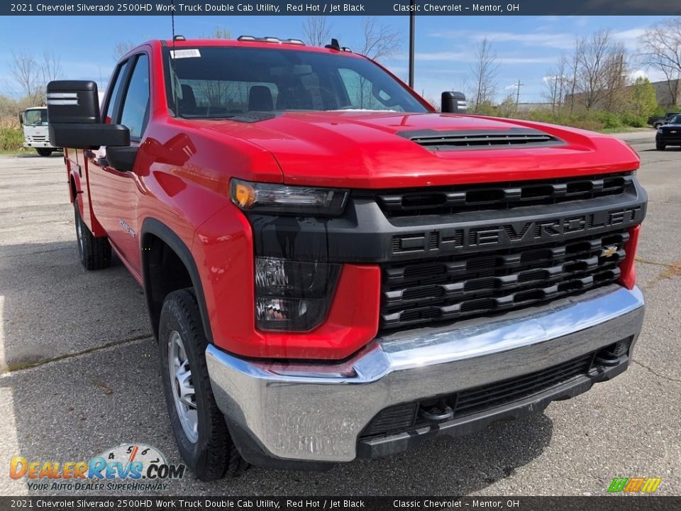 2021 Chevrolet Silverado 2500HD Work Truck Double Cab Utility Red Hot / Jet Black Photo #2