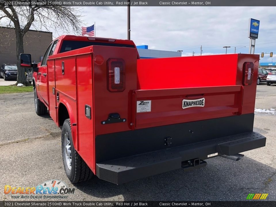 2021 Chevrolet Silverado 2500HD Work Truck Double Cab Utility Red Hot / Jet Black Photo #4