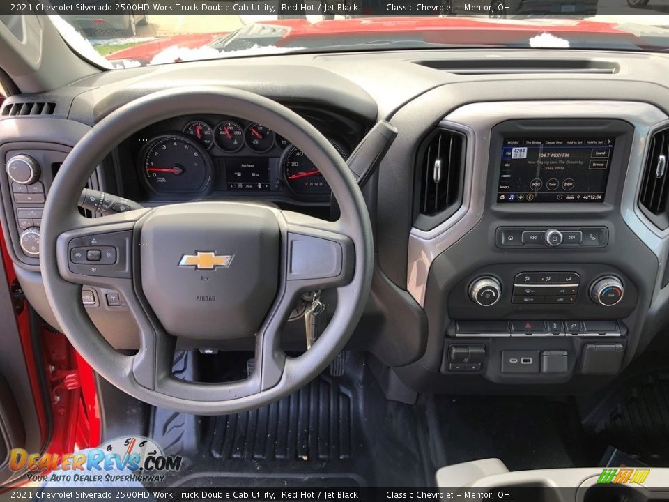 2021 Chevrolet Silverado 2500HD Work Truck Double Cab Utility Red Hot / Jet Black Photo #7