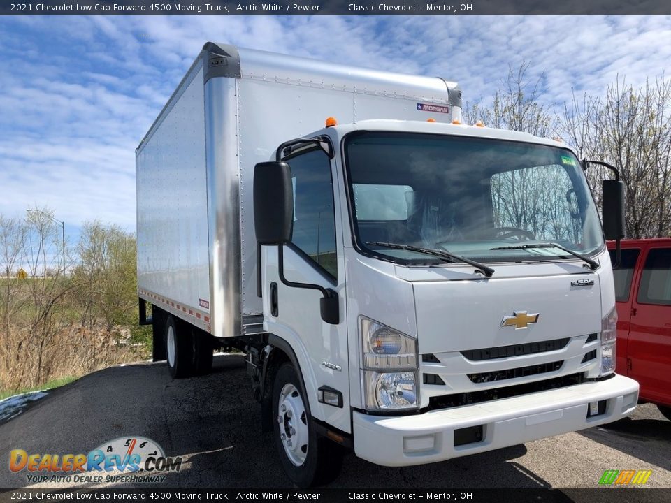 Arctic White 2021 Chevrolet Low Cab Forward 4500 Moving Truck Photo #2
