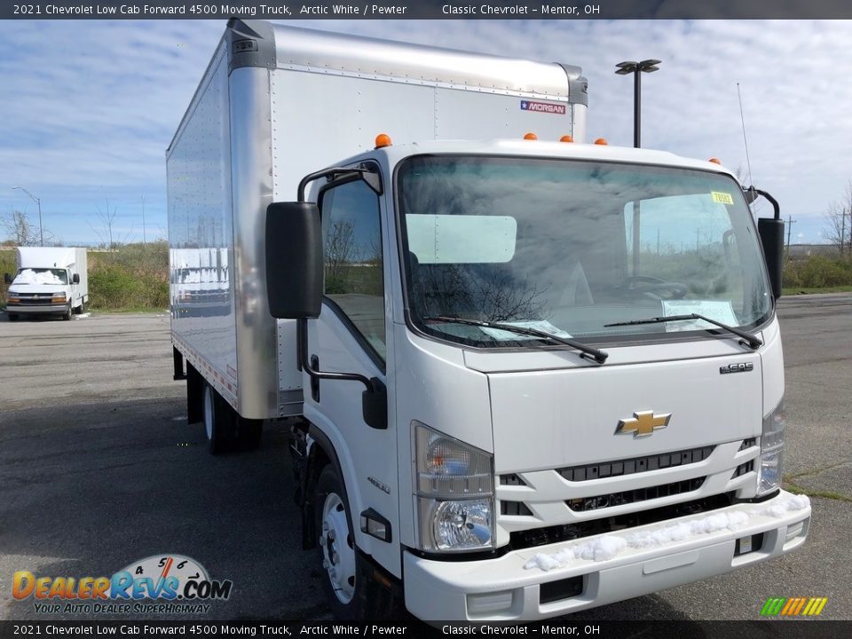 Arctic White 2021 Chevrolet Low Cab Forward 4500 Moving Truck Photo #2