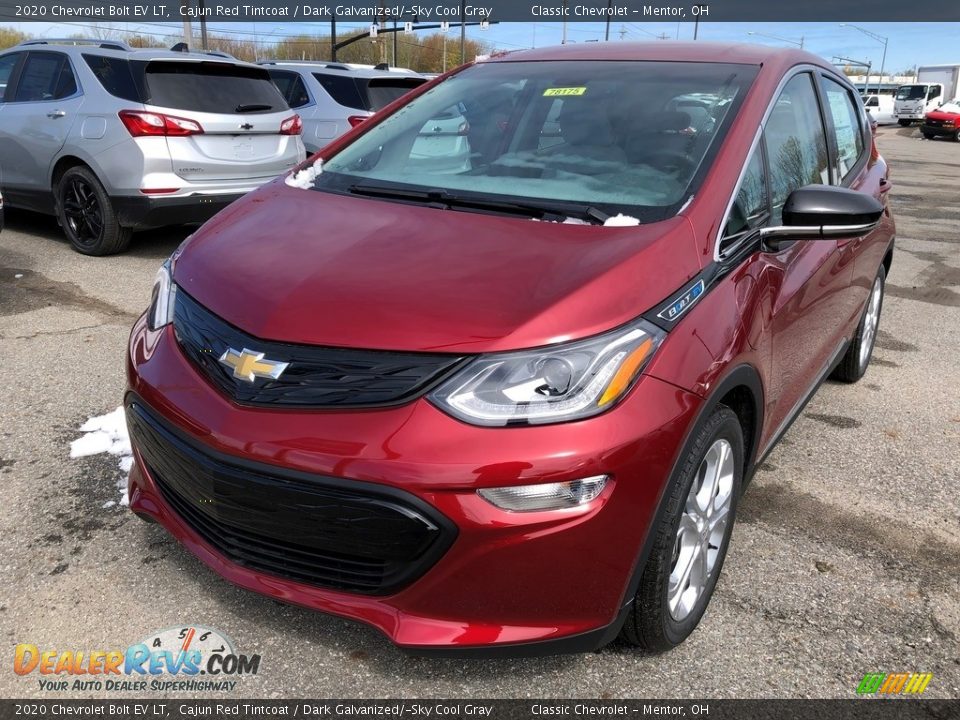 2020 Chevrolet Bolt EV LT Cajun Red Tintcoat / Dark Galvanized/­Sky Cool Gray Photo #1