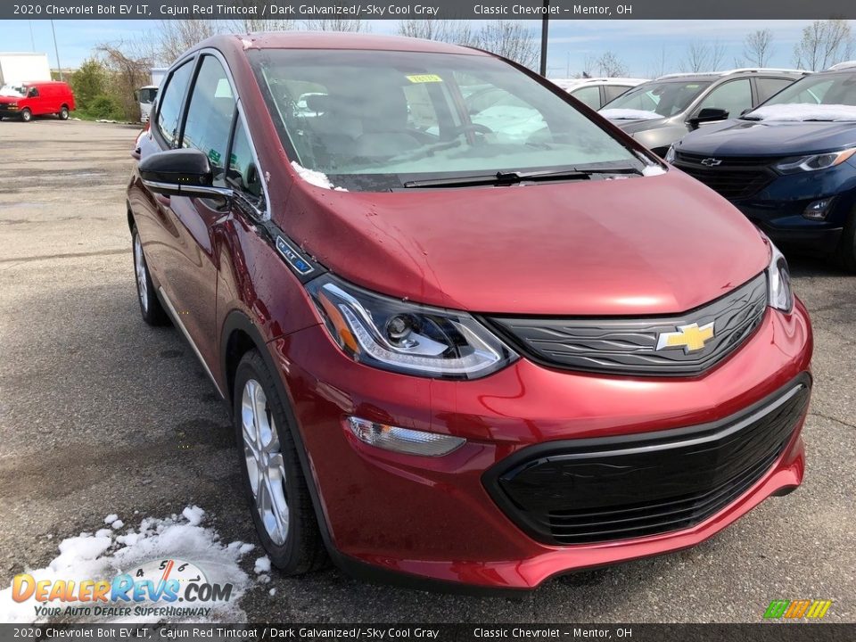 2020 Chevrolet Bolt EV LT Cajun Red Tintcoat / Dark Galvanized/­Sky Cool Gray Photo #2