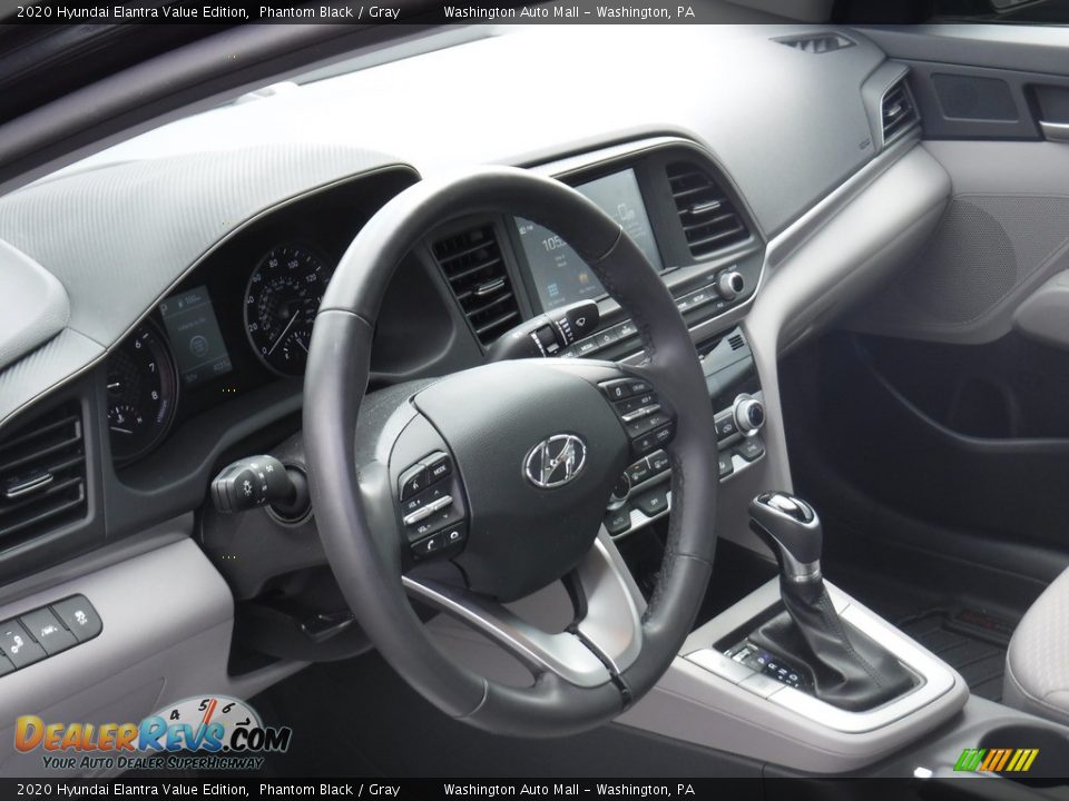 2020 Hyundai Elantra Value Edition Phantom Black / Gray Photo #11