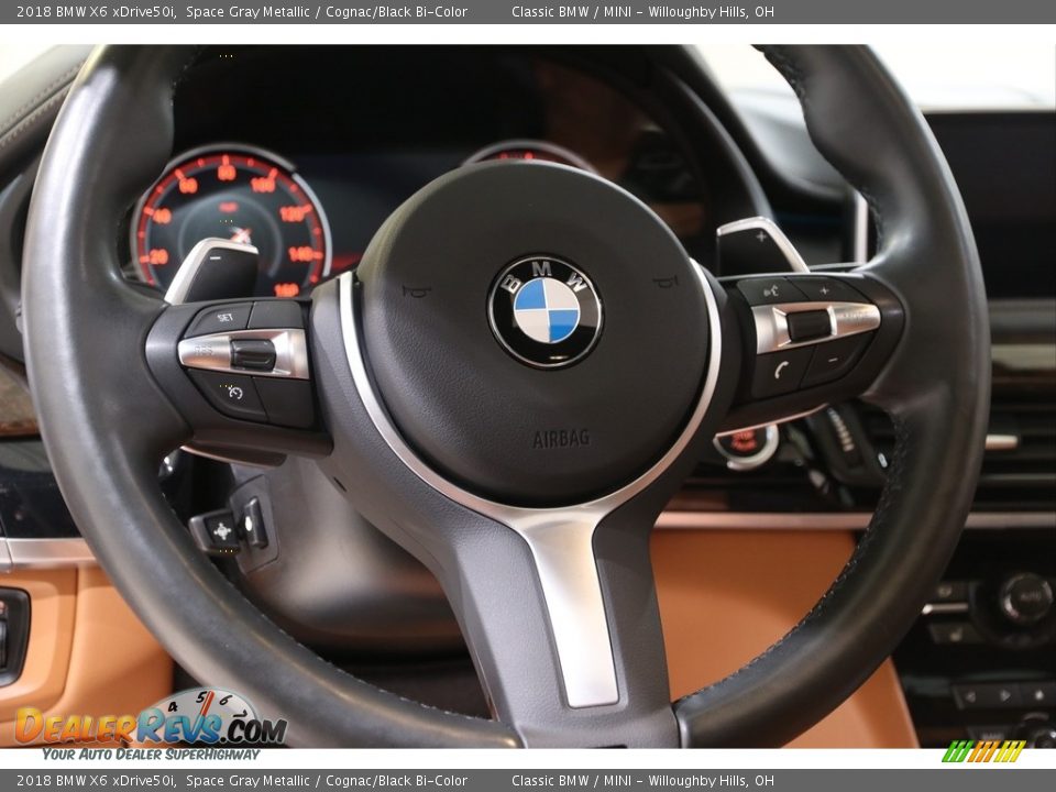 2018 BMW X6 xDrive50i Steering Wheel Photo #7
