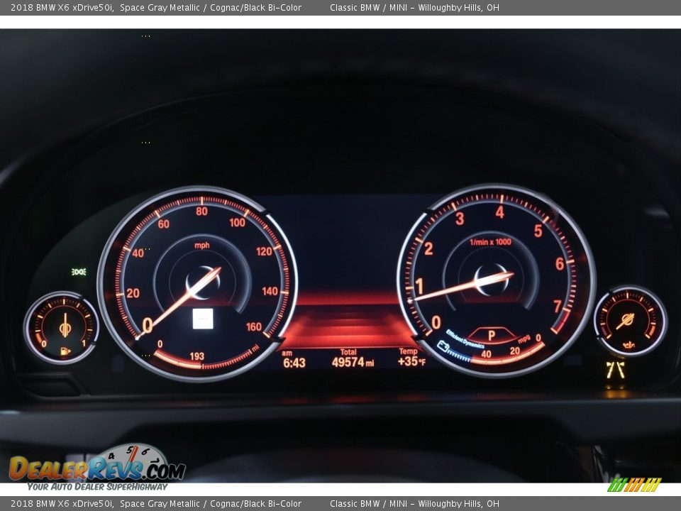 2018 BMW X6 xDrive50i Gauges Photo #8