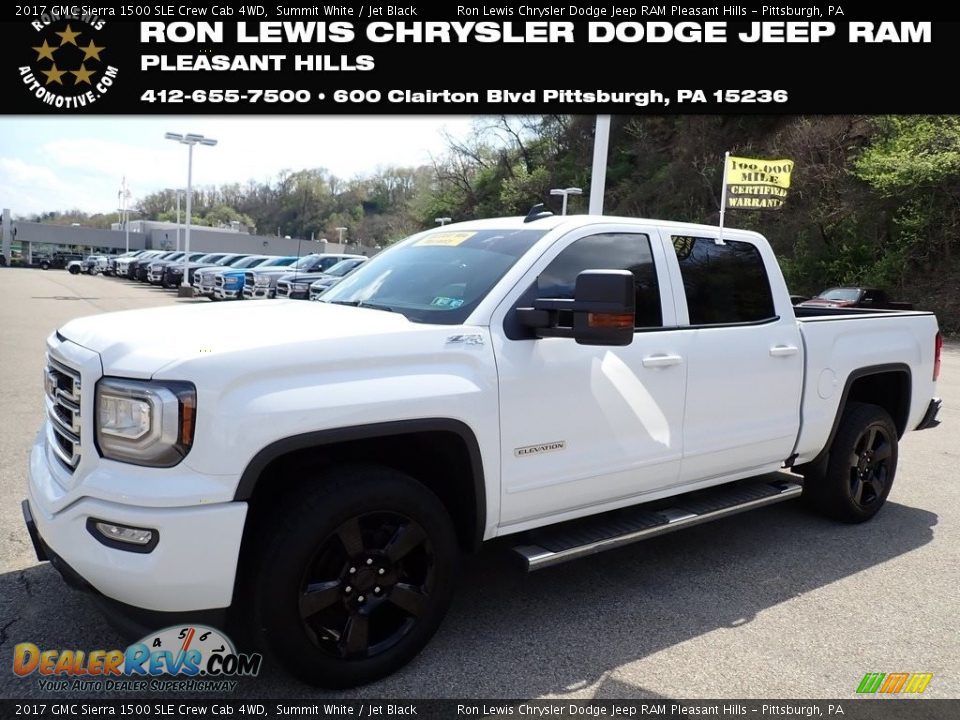 2017 GMC Sierra 1500 SLE Crew Cab 4WD Summit White / Jet Black Photo #1