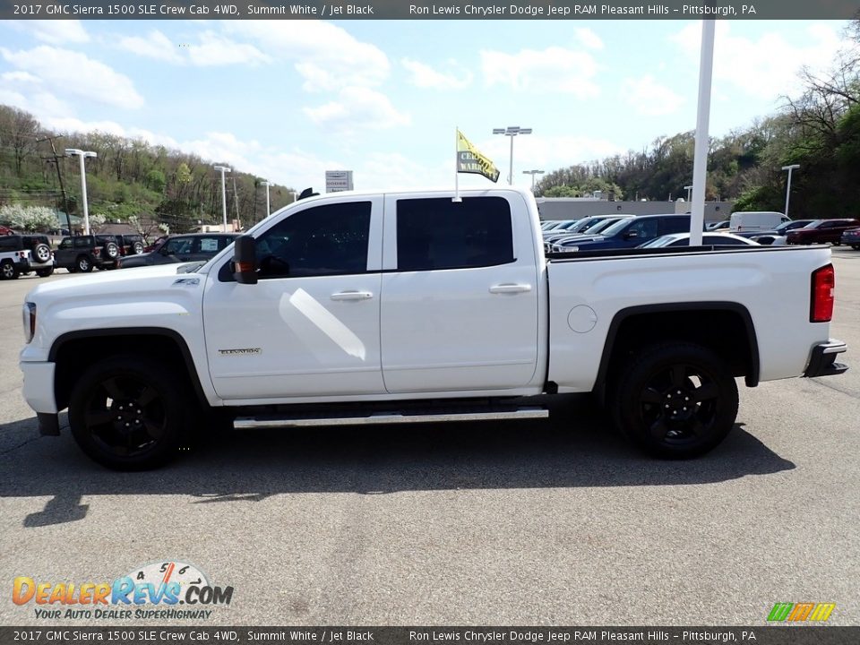 2017 GMC Sierra 1500 SLE Crew Cab 4WD Summit White / Jet Black Photo #2