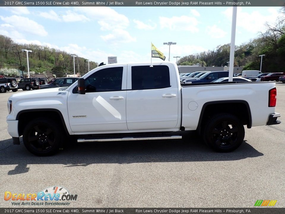 2017 GMC Sierra 1500 SLE Crew Cab 4WD Summit White / Jet Black Photo #2