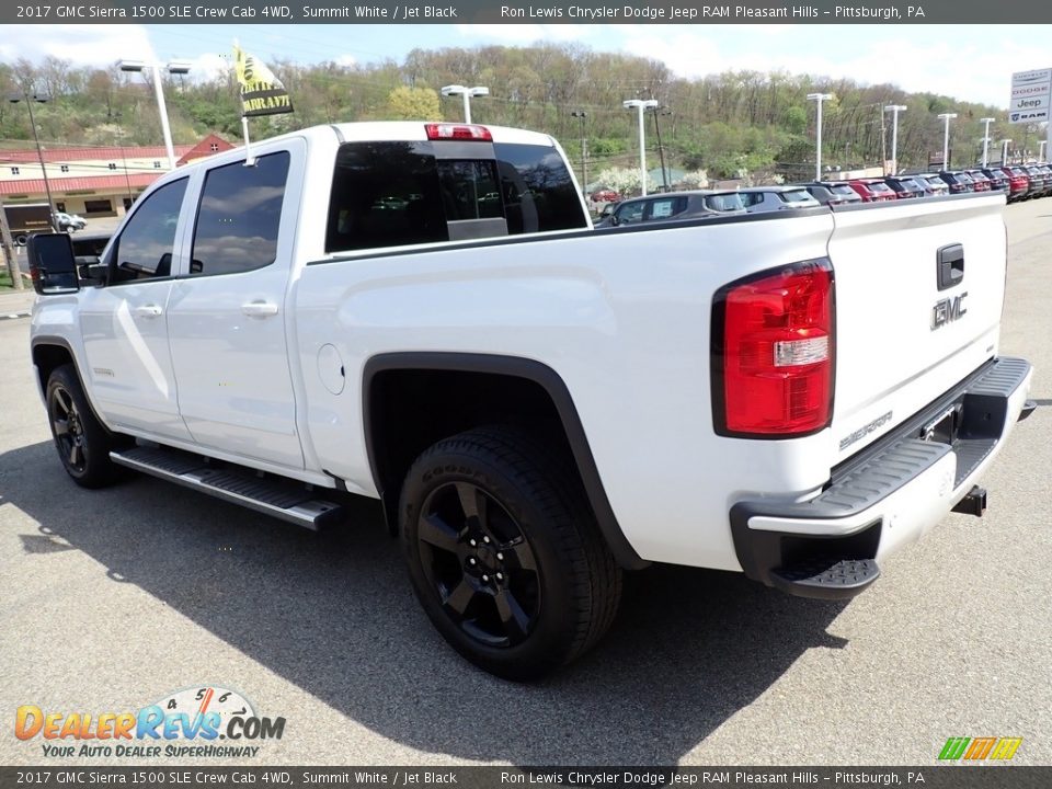 2017 GMC Sierra 1500 SLE Crew Cab 4WD Summit White / Jet Black Photo #3