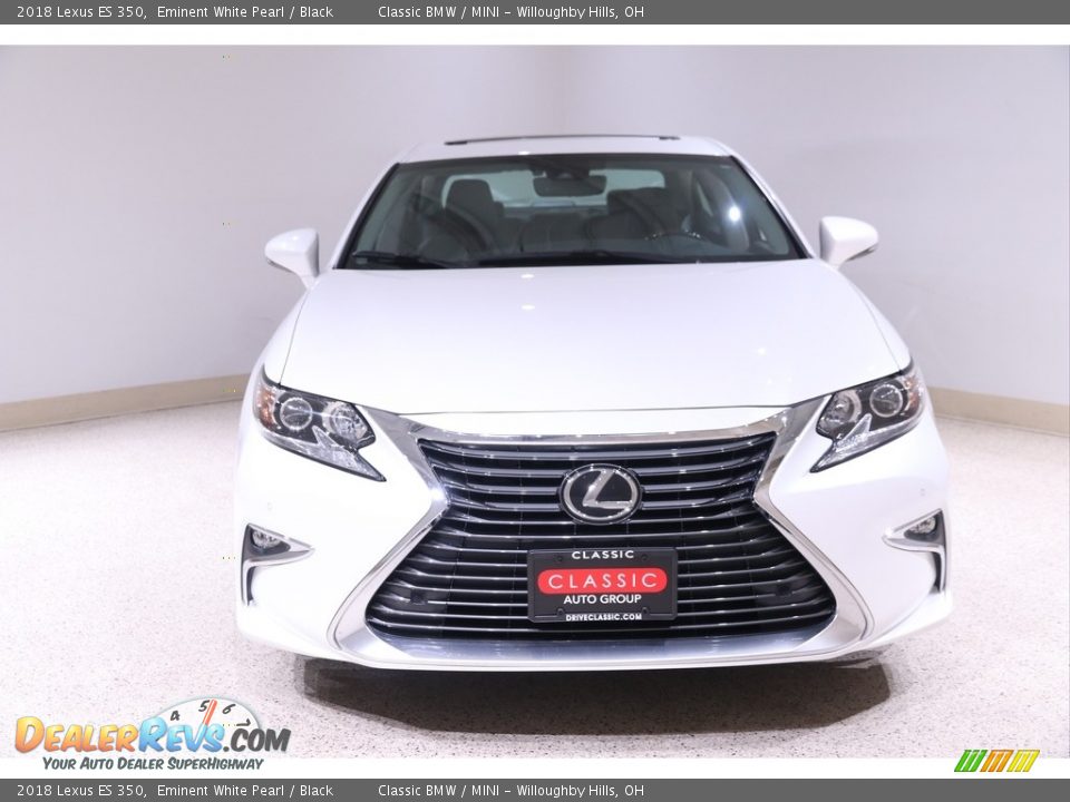 2018 Lexus ES 350 Eminent White Pearl / Black Photo #2