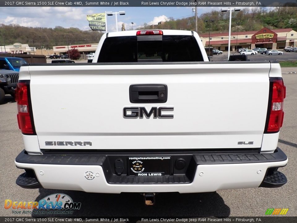 2017 GMC Sierra 1500 SLE Crew Cab 4WD Summit White / Jet Black Photo #4