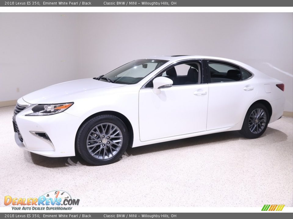 2018 Lexus ES 350 Eminent White Pearl / Black Photo #3