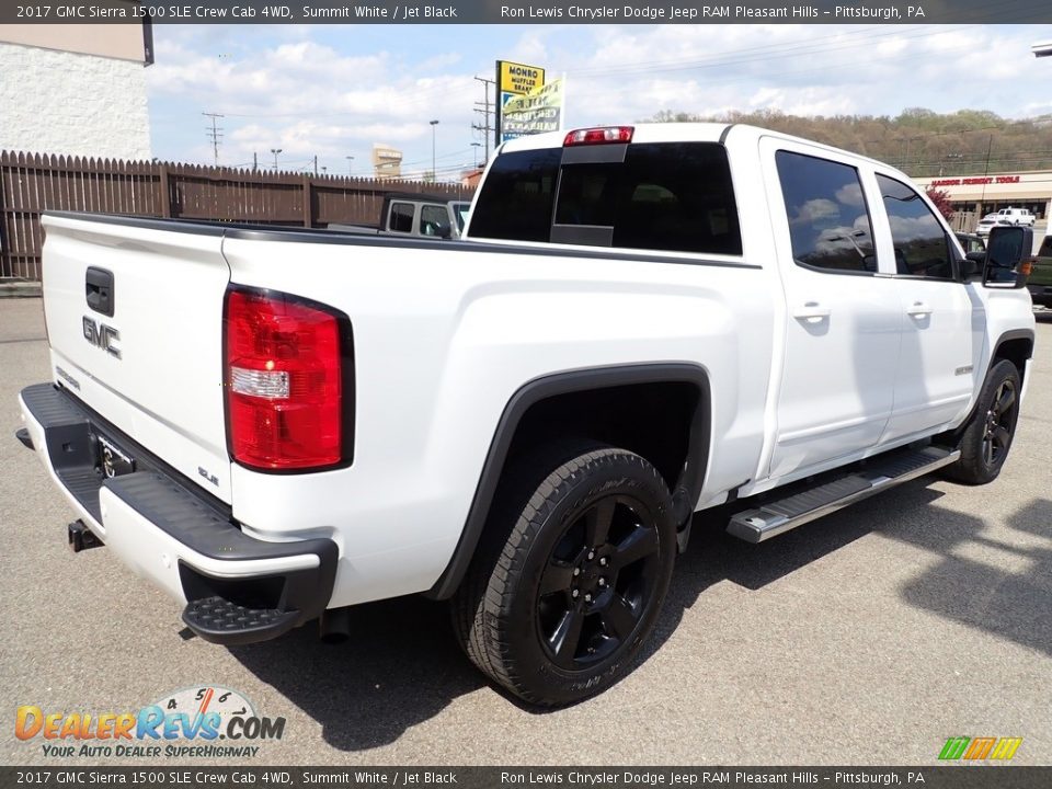 2017 GMC Sierra 1500 SLE Crew Cab 4WD Summit White / Jet Black Photo #5