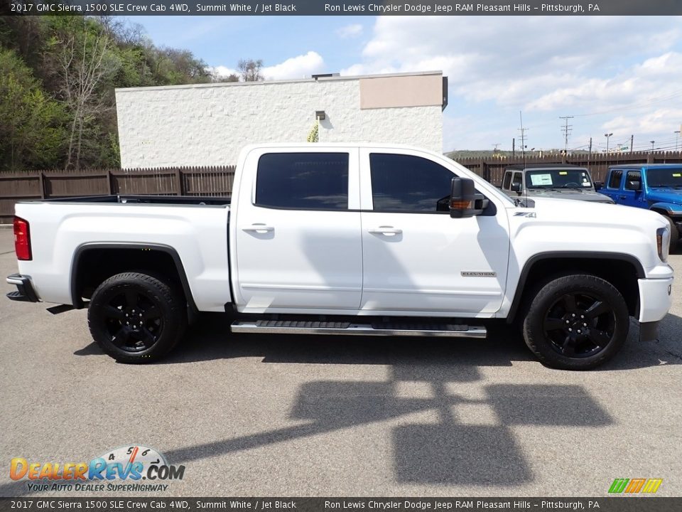 2017 GMC Sierra 1500 SLE Crew Cab 4WD Summit White / Jet Black Photo #6