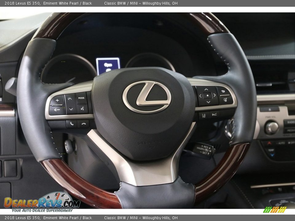 2018 Lexus ES 350 Eminent White Pearl / Black Photo #7