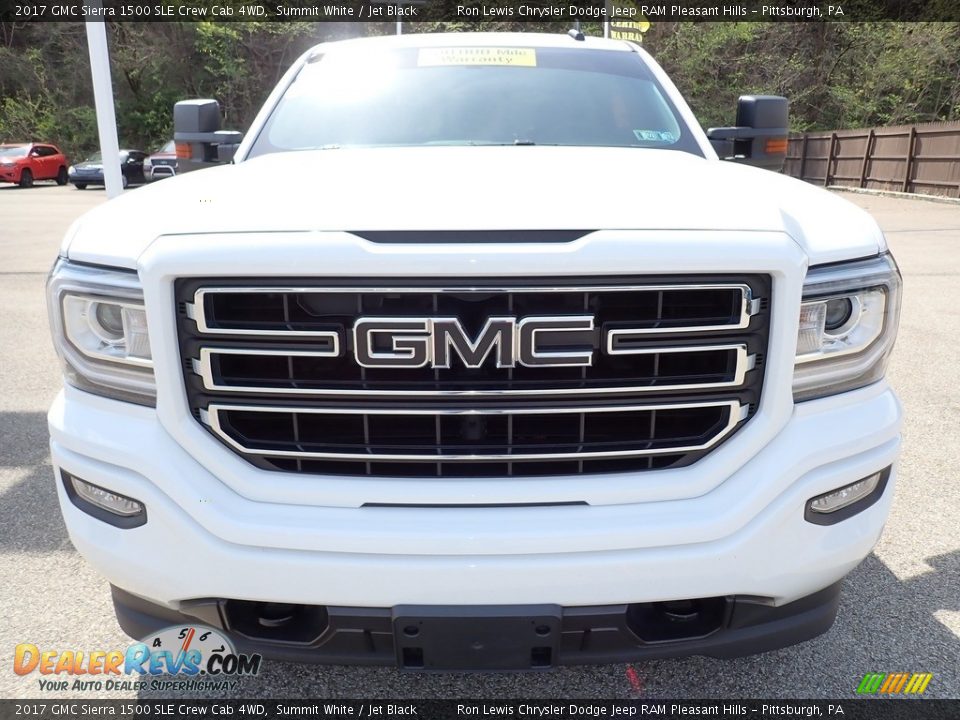 2017 GMC Sierra 1500 SLE Crew Cab 4WD Summit White / Jet Black Photo #8