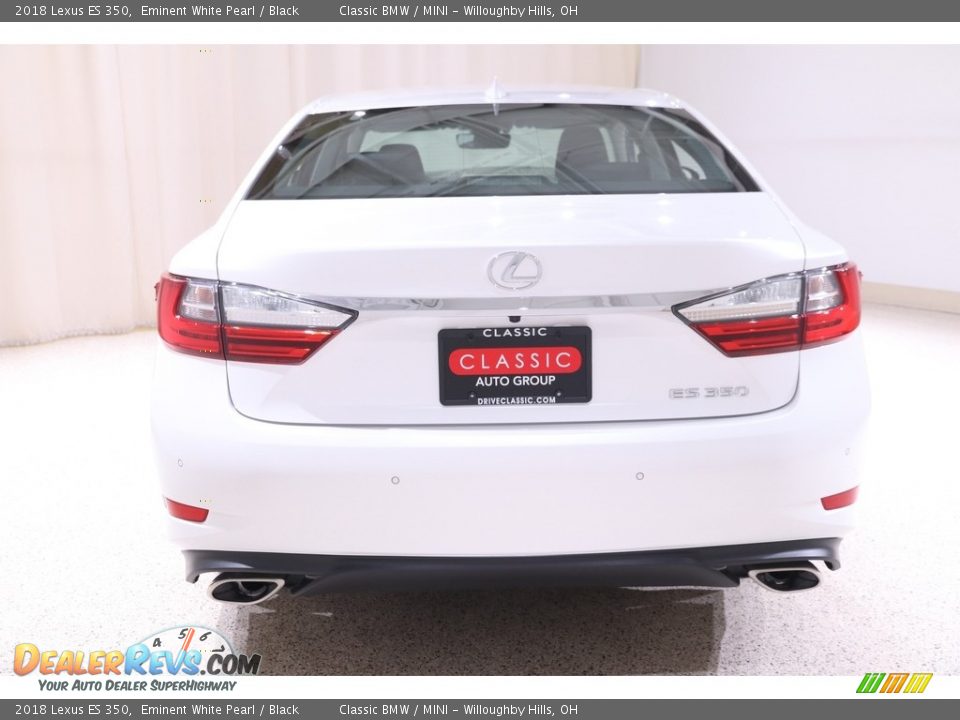 2018 Lexus ES 350 Eminent White Pearl / Black Photo #18