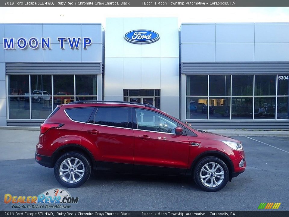 2019 Ford Escape SEL 4WD Ruby Red / Chromite Gray/Charcoal Black Photo #1