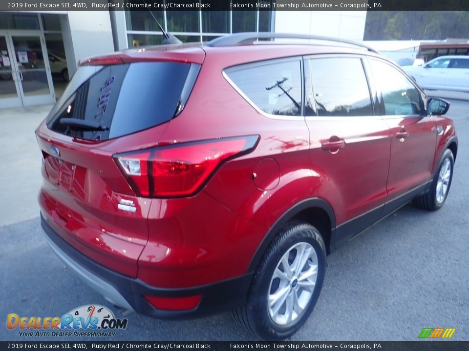 2019 Ford Escape SEL 4WD Ruby Red / Chromite Gray/Charcoal Black Photo #2