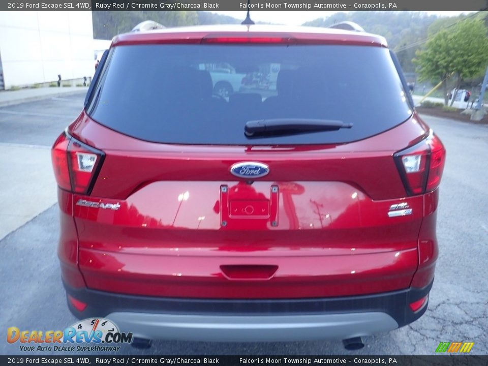 2019 Ford Escape SEL 4WD Ruby Red / Chromite Gray/Charcoal Black Photo #3