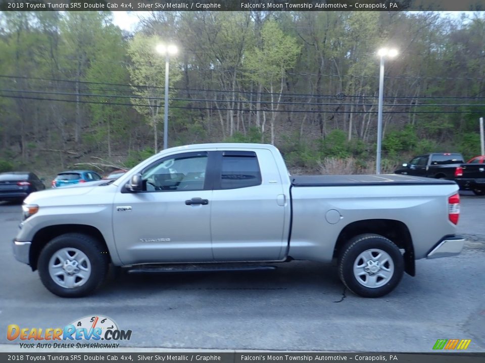 2018 Toyota Tundra SR5 Double Cab 4x4 Silver Sky Metallic / Graphite Photo #5