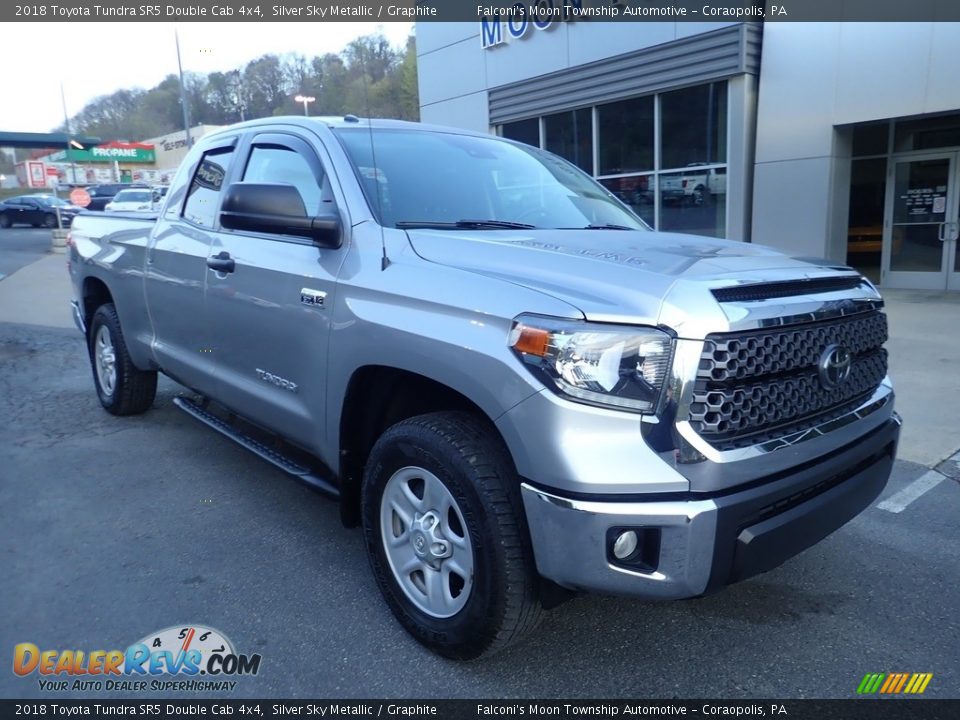 2018 Toyota Tundra SR5 Double Cab 4x4 Silver Sky Metallic / Graphite Photo #8