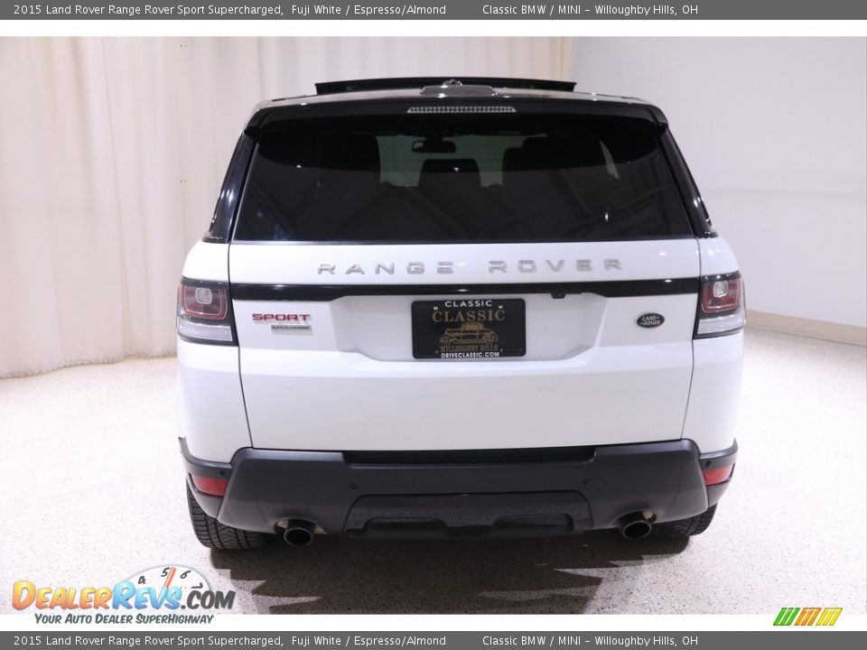 2015 Land Rover Range Rover Sport Supercharged Fuji White / Espresso/Almond Photo #21