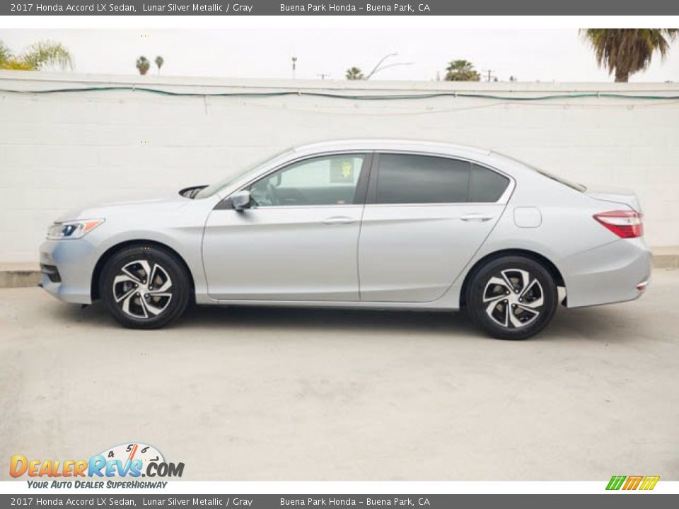 2017 Honda Accord LX Sedan Lunar Silver Metallic / Gray Photo #10