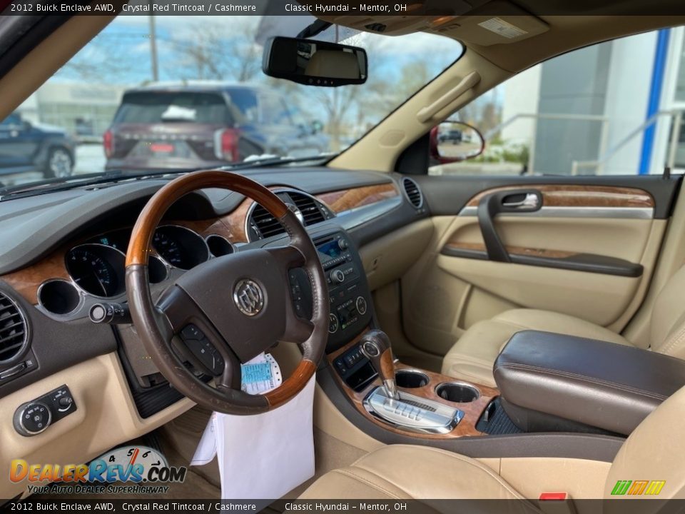 2012 Buick Enclave AWD Crystal Red Tintcoat / Cashmere Photo #3