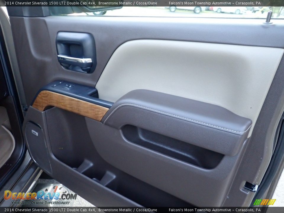 2014 Chevrolet Silverado 1500 LTZ Double Cab 4x4 Brownstone Metallic / Cocoa/Dune Photo #13