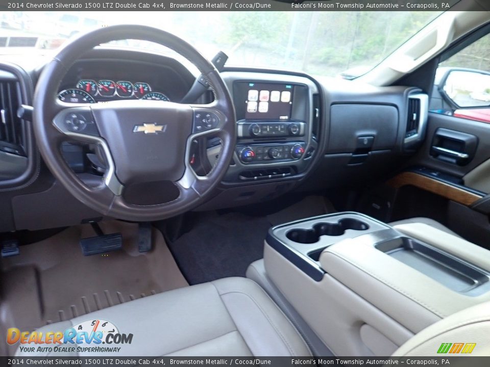 2014 Chevrolet Silverado 1500 LTZ Double Cab 4x4 Brownstone Metallic / Cocoa/Dune Photo #17
