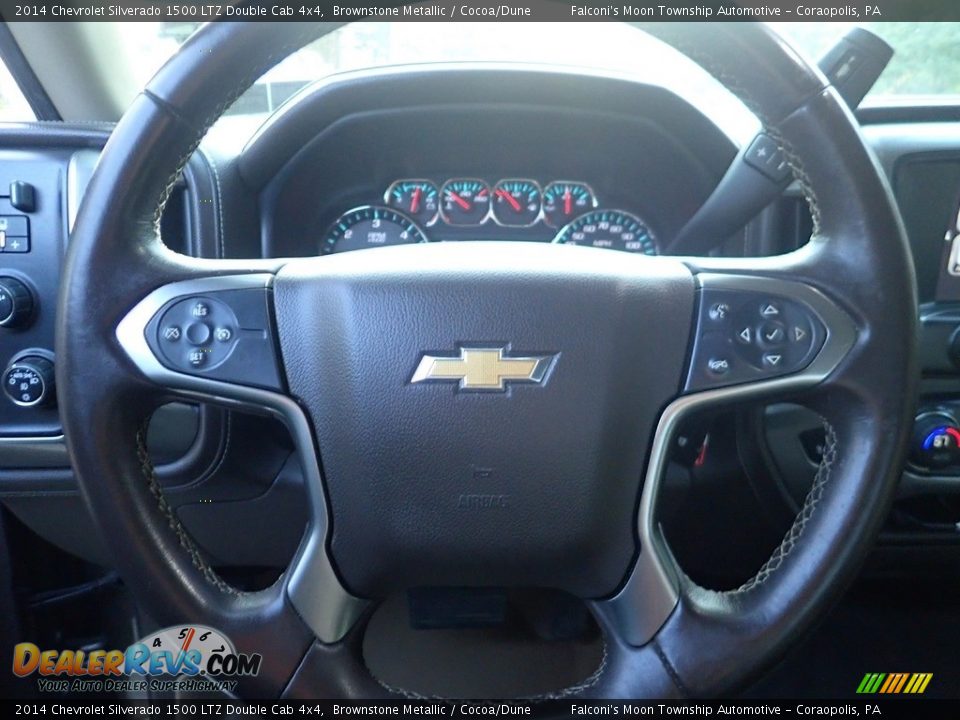 2014 Chevrolet Silverado 1500 LTZ Double Cab 4x4 Brownstone Metallic / Cocoa/Dune Photo #21