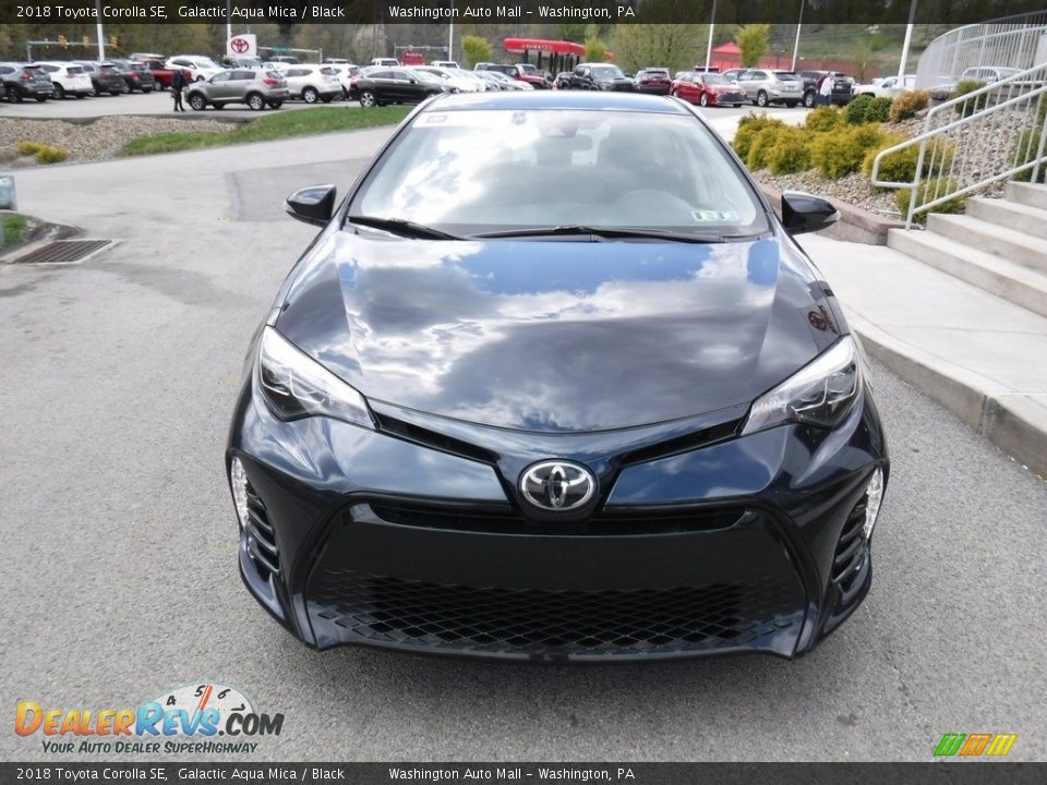 2018 Toyota Corolla SE Galactic Aqua Mica / Black Photo #10