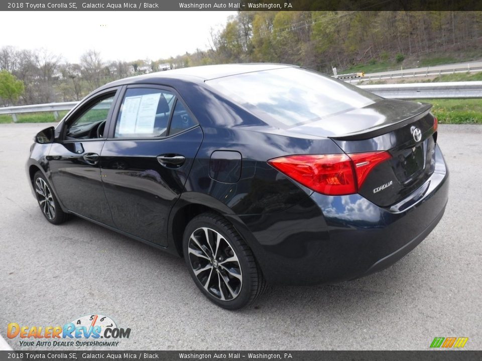 2018 Toyota Corolla SE Galactic Aqua Mica / Black Photo #13