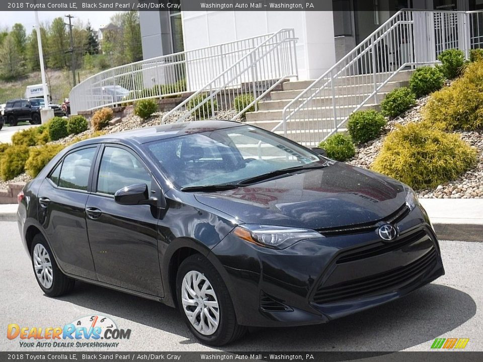 2018 Toyota Corolla LE Black Sand Pearl / Ash/Dark Gray Photo #1