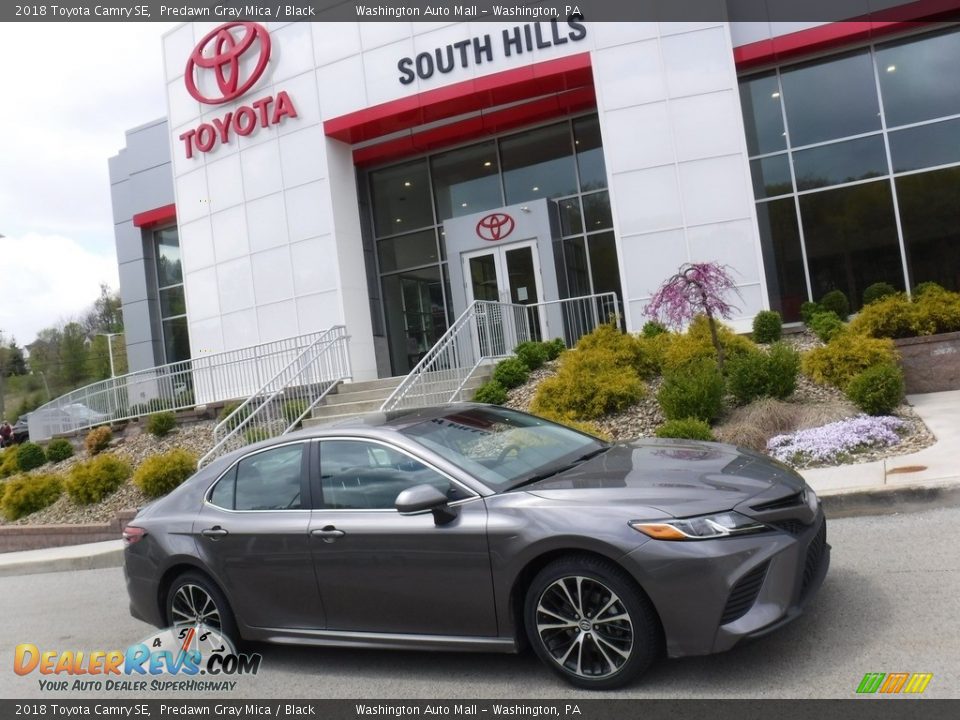 2018 Toyota Camry SE Predawn Gray Mica / Black Photo #2