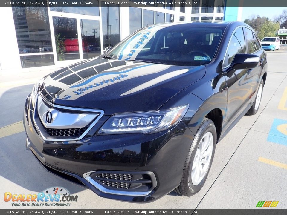 2018 Acura RDX AWD Crystal Black Pearl / Ebony Photo #8