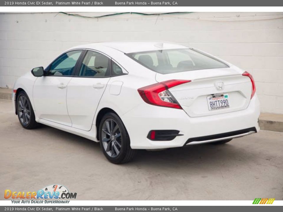 2019 Honda Civic EX Sedan Platinum White Pearl / Black Photo #2